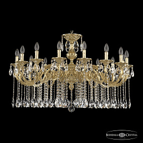 Большая хрустальная люстра Bohemia Ivele Crystal Florence 71201/16/360 A G