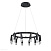 Светодиодная подвесная люстра Vele Luce Negro VL7102P12