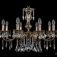 Литая подвесная люстра с хрусталем Bohemia IVELE Crystal 1702/8/265/A/GB