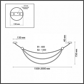 Подвесной светодиодный светильник Odeon Light GABI 4378/65L