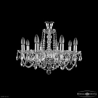 Хрустальная подвесная люстра Bohemia IVELE Crystal 1402/8/195 Ni Tube