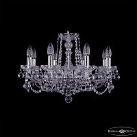 Хрустальная подвесная люстра Bohemia IVELE Crystal 1402/8/195/Ni/Balls