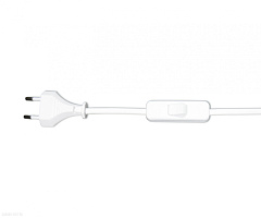 Шнур с переключателем белый (2м) KINK Light A2300,01