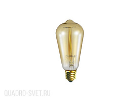 Лампа накаливания, диам 6,5 см, выс 15 см, Е27 40W Donolux DL202240