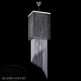 Люстра большая ARTGLASS AMBRA NICKEL CE