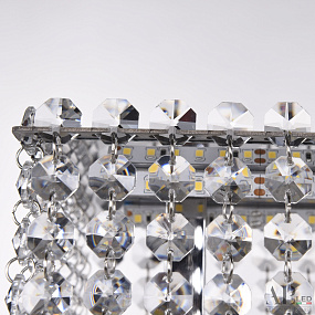 Хрустальная светодиодная настольная лампа APL LED Sicilia SH500.L1.60.B.Ni.4000