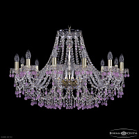 Хрустальная подвесная люстра Bohemia IVELE Crystal 1410/12/300 G V7010