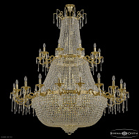Большая хрустальная люстра Bohemia IVELE Crystal 2227H201/20+10/162IV/2D/Y1 G