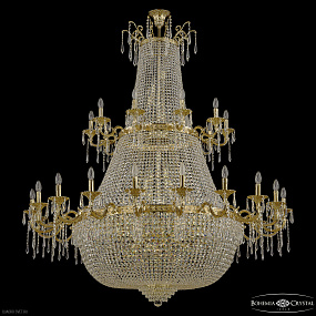 Большая хрустальная люстра Bohemia IVELE Crystal 2227H201/20+10/162IV/2D/Y1 G