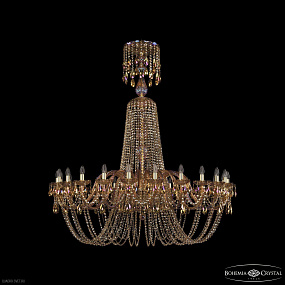 Большая хрустальная люстра Bohemia IVELE Crystal 1402/24/530/XL-164 G M777