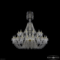 Большая хрустальная люстра Bohemia IVELE Crystal 1410/24+12/530/XL-156 G V0300