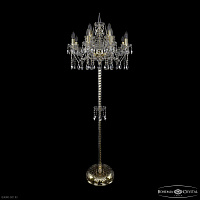 Торшер с хрусталем Bohemia IVELE Crystal 1413T2/8+4/200-165 G
