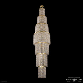 Каскадная хрустальная люстра Bohemia IVELE Crystal 83711/50IV-220 G