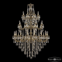 Большая хрустальная люстра Bohemia Ivele Crystal Verona 72401/16+8+8/360/3D B GB FA4M
