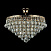 Хрустальная потолочная люстра Maytoni Gala DIA783-CL46-6-G