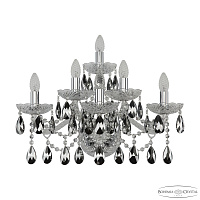 Бра с хрусталем Bohemia IVELE Crystal 1413B/3+2+1/240/XL Ni K781