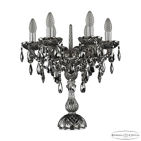 Настольная лампа с хрусталем Bohemia IVELE Crystal 1415L/6/141-47 Ni M781