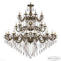 Большая хрустальная люстра Bohemia IVELE Crystal AL79104/16+8+8/550/3d B AGB