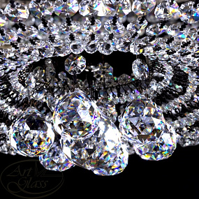 Люстра потолочная ARTGLASS GERTA DIA 800 NICKEL CE