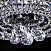 Люстра потолочная ARTGLASS GERTA DIA 800 NICKEL CE