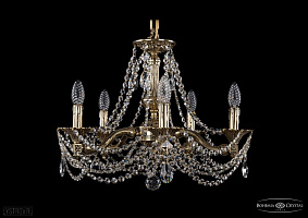 Литая подвесная люстра с хрусталем Bohemia IVELE Crystal 1710/5/160/C/GB
