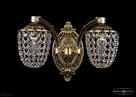 Бра литое с хрусталем Bohemia IVELE Crystal 1772/2/150/GB