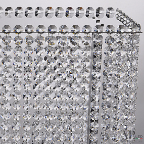 Хрустальная светодиодная настольная лампа APL LED Sicilia SH500.L1.60.B.Ni.4000