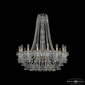 Большая хрустальная люстра Bohemia IVELE Crystal 1409/16/360/h-96 Pa