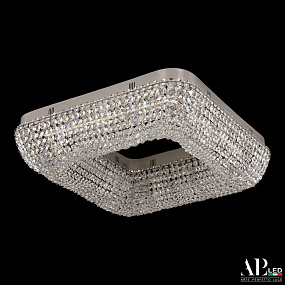 Хрустальная потолочная светодиодная люстра APL LED Sicilia SH504.2.50.A.Ni.4000