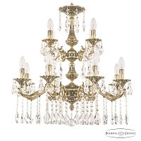 Большая хрустальная люстра Bohemia Ivele Crystal Verona 72102/8+4/210/2d A GB