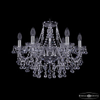 Хрустальная подвесная люстра Bohemia IVELE Crystal 1409/6/195 Ni