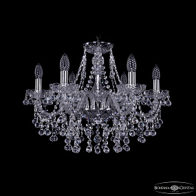 Хрустальная подвесная люстра Bohemia IVELE Crystal 1409/6/195 Ni