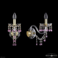 Бра с хрусталем Bohemia IVELE Crystal 1410B/1/195/XL G V7010