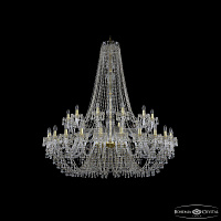 Большая хрустальная люстра Bohemia IVELE Crystal 1410/24+12/530/h-156 G V0300