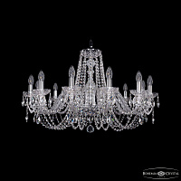 Хрустальная подвесная люстра Bohemia IVELE Crystal 1402/12/300/Ni