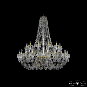 Большая хрустальная люстра Bohemia IVELE Crystal 1410/24+12/530/h-156 G V0300