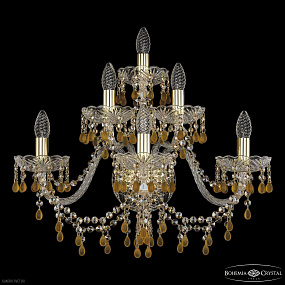 Бра с хрусталем Bohemia IVELE Crystal 1410B/3+2+1/240/XL G V1003 R721
