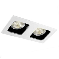 Встраиваемый поворотный светильник Donolux Holly DL18614/02WW-SQ White/Black