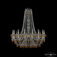 Большая хрустальная люстра Bohemia IVELE Crystal 1410/16/300/h-95 Pa V1003