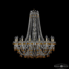 Большая хрустальная люстра Bohemia IVELE Crystal 1410/16/300/h-95 Pa V1003