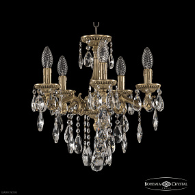 Подвесная хрустальная люстра Bohemia Ivele Crystal 75102/5/125 B FP