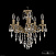 Подвесная хрустальная люстра Bohemia Ivele Crystal 75102/5/125 B FP