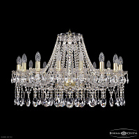 Большая хрустальная люстра Bohemia IVELE Crystal 1413/16/300 G