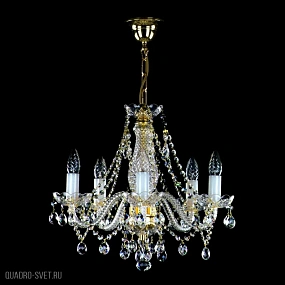 Подвесная хрустальная люстра ArtGlass MAGDA V. FULL CUT WHITE CE
