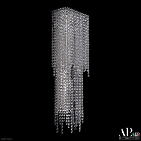Бра хрустальное светодиодное APL LED Sicilia SH500.B3.25-75.B.Ni.4000