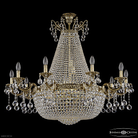 Большая хрустальная люстра Bohemia IVELE Crystal 2228H210/10/106IV/Y1 GB