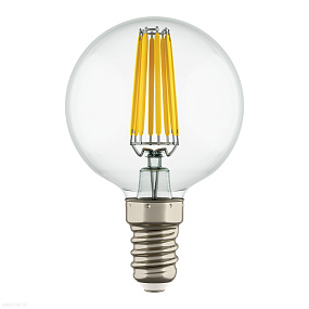 Лампа светодиодная филаментная Lightstar E14 6W=65W 400-430LM 360G CL 3000K 933802