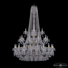 Большая хрустальная люстра Bohemia IVELE Crystal 1409/20+10+5/400/h-160/3d G