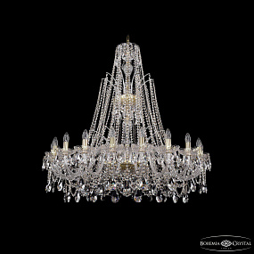 Хрустальная подвесная люстра Bohemia IVELE Crystal 1411/20/400/XL-120/G