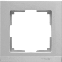 Рамка на 1 пост (серебряный) Werkel WL04-Frame-01